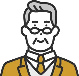 スーツを着たおじさんのイラストs
