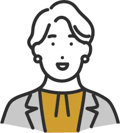 イヤリングをつけた女性のイラスト